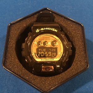 Black & Gold G-Shock Watch